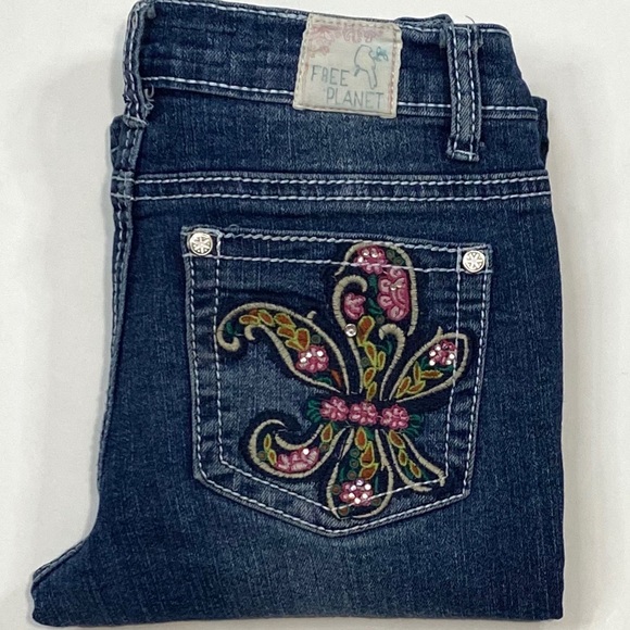 Free Planet Girls Skinny Jeans - Picture 7 of 9